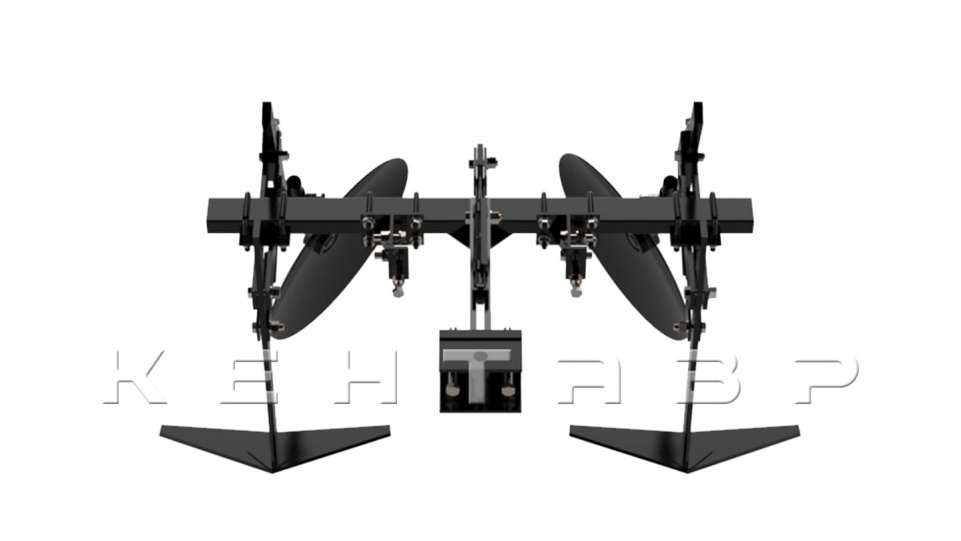 «Комплект для окучивания и прополки Кентавр КСР-2 универсальный (Сцепка+рамка+2 плоскореза+2 дисковых окучника)» - фото 10