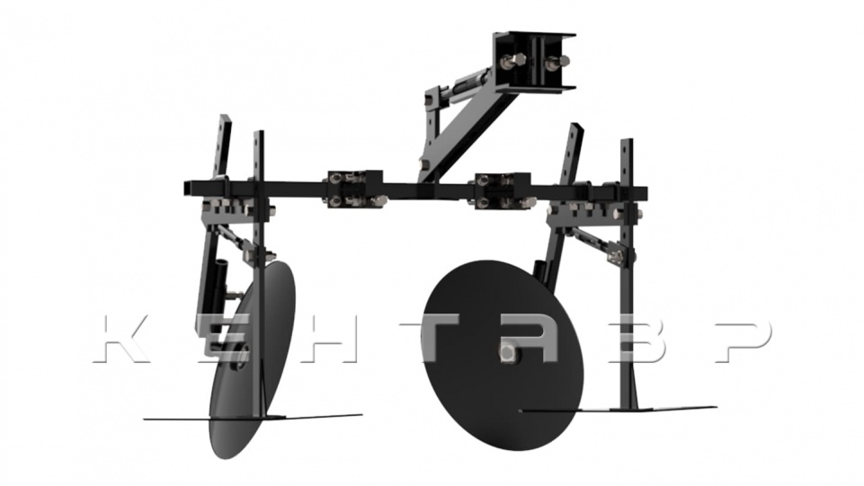 «Комплект для окучивания и прополки Кентавр КСР-2 универсальный (Сцепка+рамка+2 плоскореза+2 дисковых окучника)» - фото 5