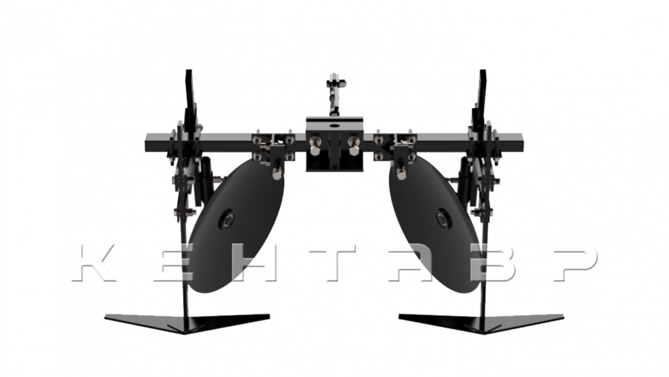 «Комплект для окучивания и прополки Кентавр КСР-2 универсальный (Сцепка+рамка+2 плоскореза+2 дисковых окучника)» - фото 6