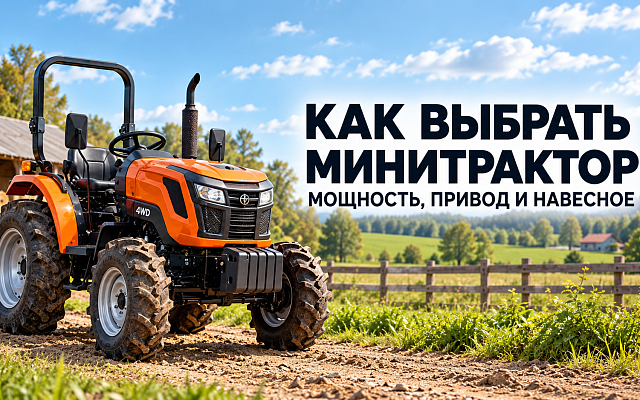 Как выбрать минитрактор для личного хозяйства
