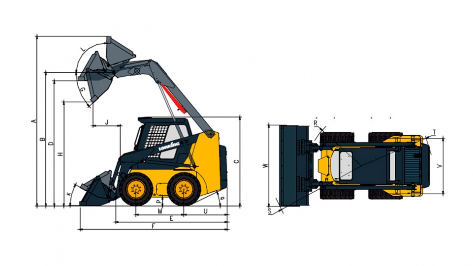 «Мини-погрузчик Лонкинг | Lonking CDM307 (Kubota)» - фото 2