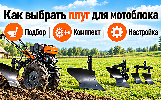 Как выбрать плуг для мотоблока и правильно его настроить