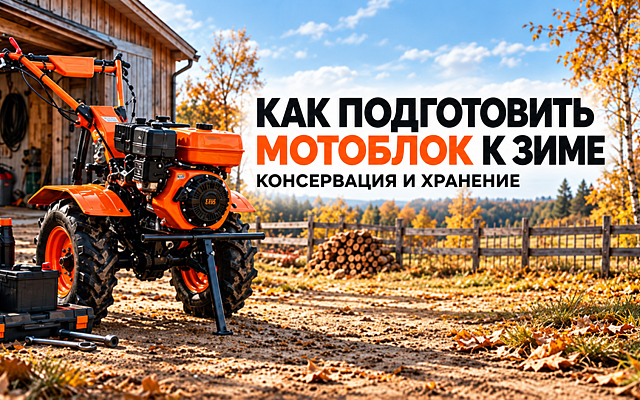 Как подготовить мотоблок к зиме: консервация и хранение