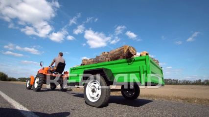 «Прицеп Kerland | Керланд П-2000 к мотоблоку и мини-трактору» - фото 6