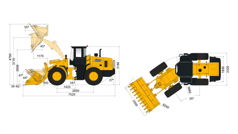 «Фронтальный погрузчик Лонкинг | Lonking LG833B» - фото 2