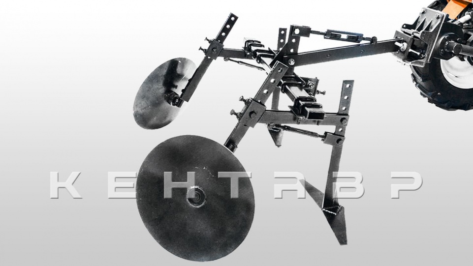 «Комплект для окучивания и прополки Кентавр КСР-2 универсальный (Сцепка+рамка+2 плоскореза+2 дисковых окучника)» - фото 11