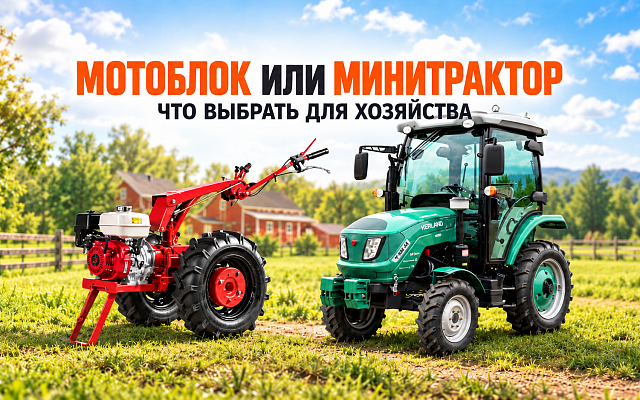 Мотоблок или минитрактор: что выбрать для хозяйства